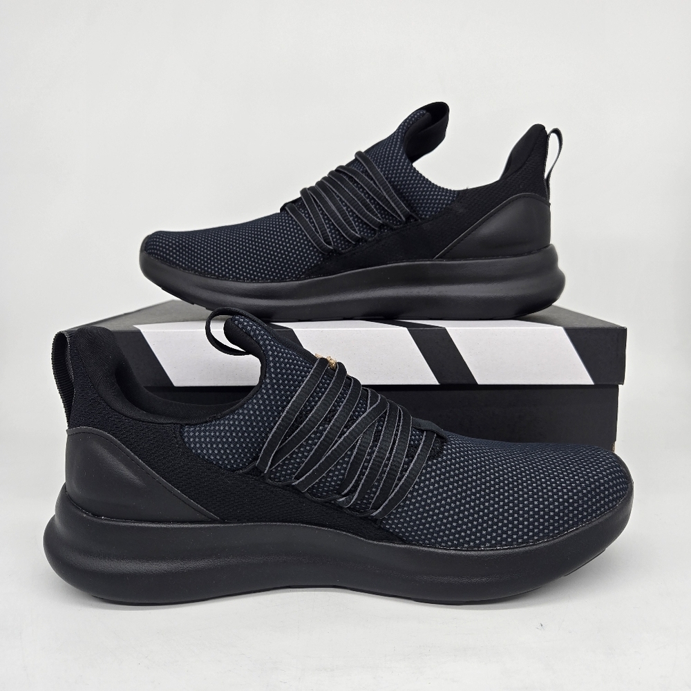 Adidas Men's Lite Racer Adapt 7.0 'Black Grey' Running Shoes Size 10 New - Picture 6 of 8